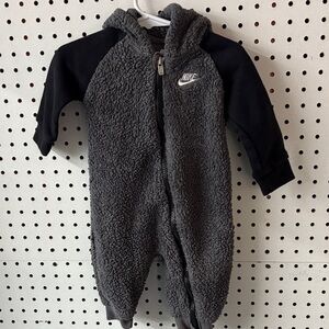 Nike Kids Sherpa One Piece - Black and Gray